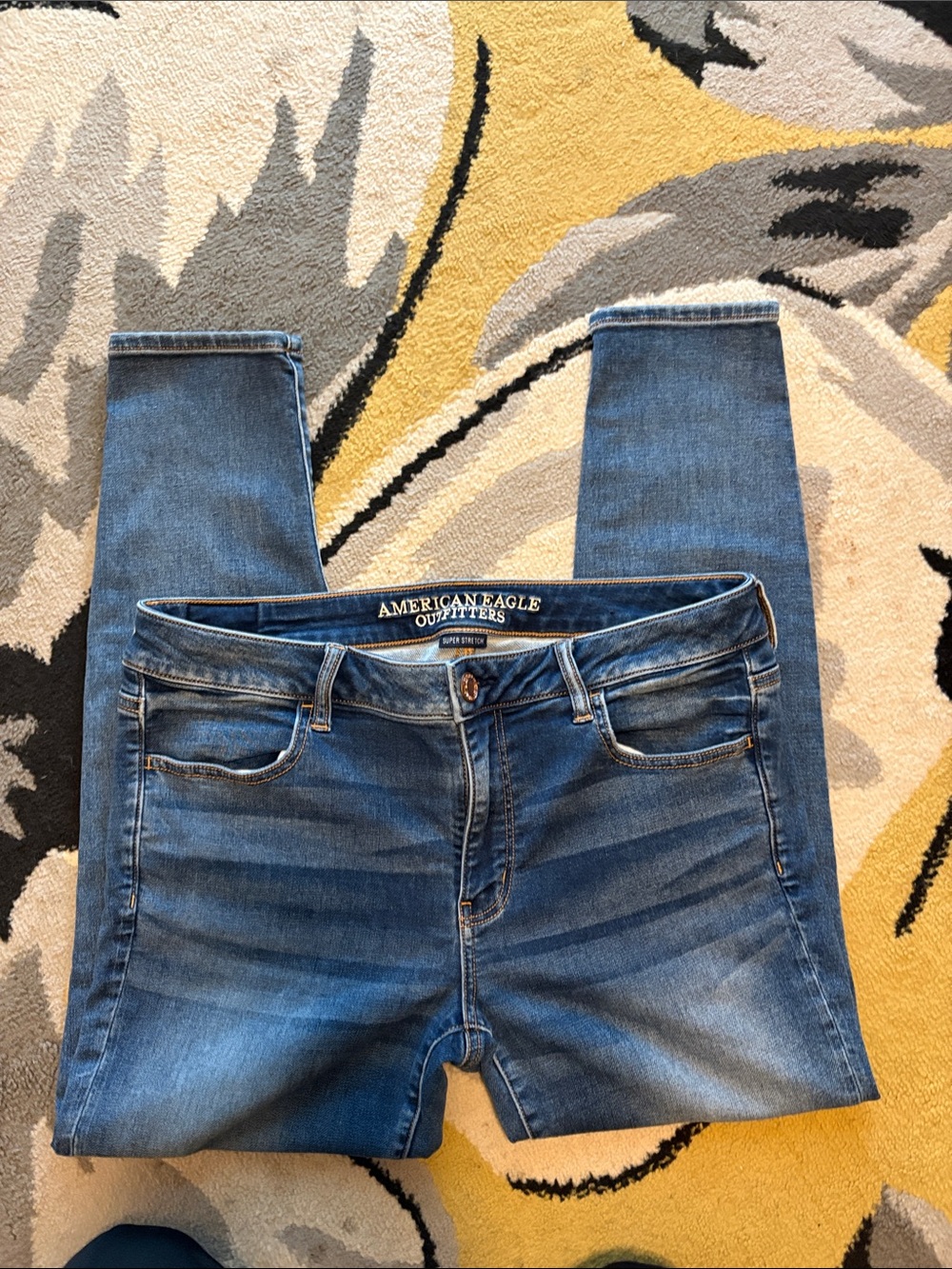 American Eagle Outfitters Women's Medium Blue Skinny Jeans